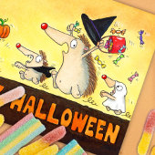 Halloween Egels  Briefkaart