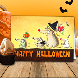 Halloween Egels Groet Kaart