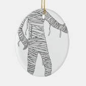 Halloween Egyptian Mummy Keramisch Ornament (Rechts)