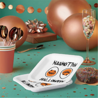 Halloween-ei Papieren Bordje