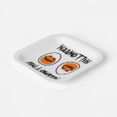 Halloween-ei Papieren Bordje (Gebogen)