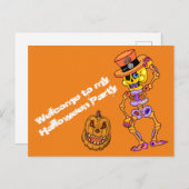 Halloween Einladung Uitnodiging Briefkaart (Voorkant / Achterkant)
