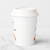 Halloween Elegant Fall Leaves Papieren Bekers (Links)