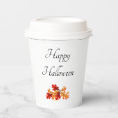 Halloween Elegant Fall Leaves Papieren Bekers (Voorkant)