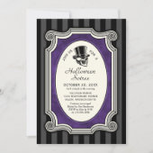 Halloween Elegant Feest Kaart (Voorkant)