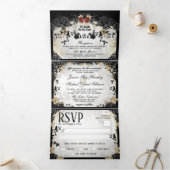 Halloween Elegant Roos - DETAILS & MENU RSVP (Binnen)