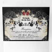 Halloween Elegant Roos - DETAILS & MENU RSVP (Binnenzijde eerst)