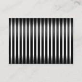 Halloween Elegant Zwart Wit Skelet Plaats Kaarten Plaatskaartje (Achterkant)