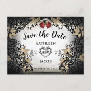 Halloween Elegante Save the Date Briefkaart