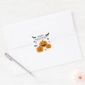 Halloween Element Happy Halloween Vierkante Sticker (Envelop)