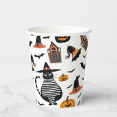 Halloween elementen papieren bekers (Achterkant)