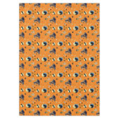 Halloween Elements op Sinaasappel Tafelkleed (Voorkant)