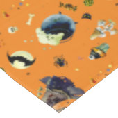 Halloween Elements op Sinaasappel Tafelkleed (Gekanteld)