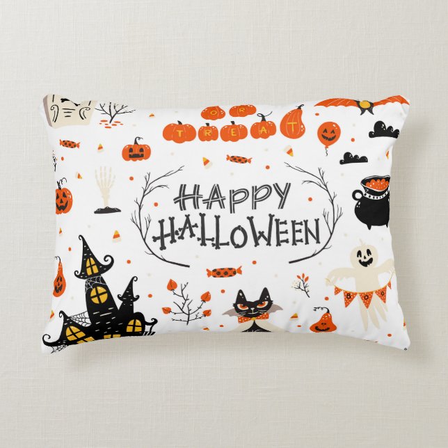 Halloween Elements  Set Design Accent Kussen (Voorkant)