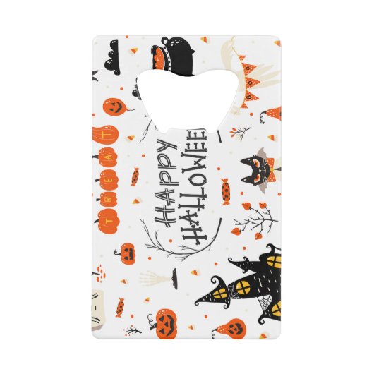Halloween Elements  Set Design Creditkaart Flessenopener (Voorkant)