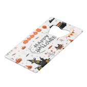 Halloween Elements  Set Design Creditkaart Flessenopener (Voorkant Gekanteld)