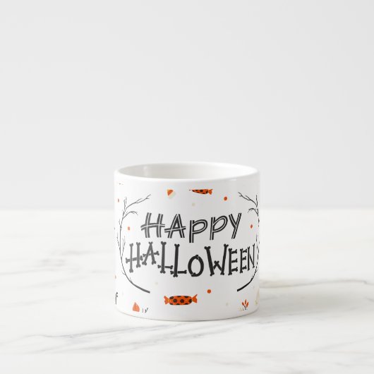 Halloween Elements Set Design Espresso Kop (Voorkant)