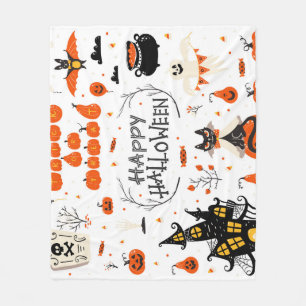 Halloween Elements  Set Design Fleece Deken