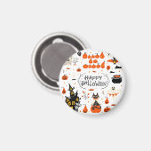 Halloween Elements  Set Design Magneet (Voorkant / Achterkant)
