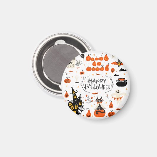 Halloween Elements  Set Design Magneet (Voorkant / Achterkant)