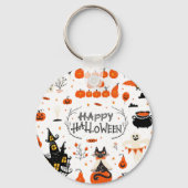 Halloween Elements Set Design Sleutelhanger (Voorkant)