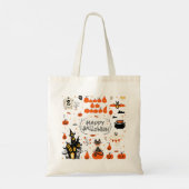 Halloween Elements  Set Design Tote Bag (Achterkant)