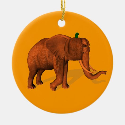 Halloween Elephant Keramisch Ornament (Voorkant)