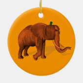 Halloween Elephant Keramisch Ornament (Achterkant)