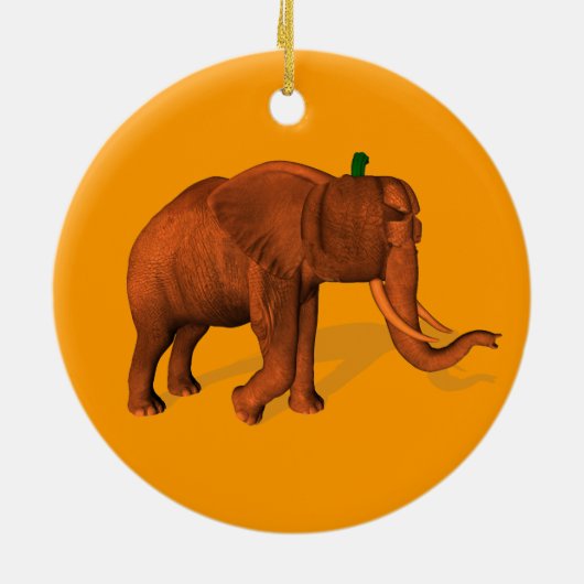 Halloween Elephant Keramisch Ornament (Achterkant)