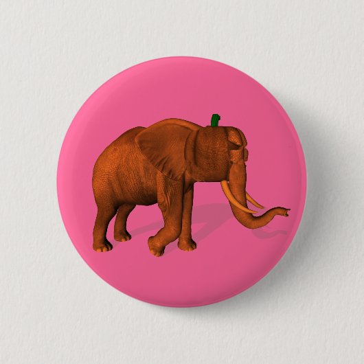 Halloween Elephant Ronde Button 5,7 Cm (Voorkant)