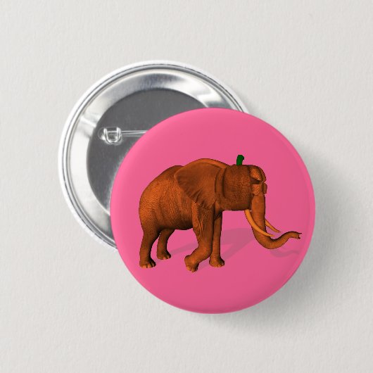 Halloween Elephant Ronde Button 5,7 Cm (Voorkant /achterkant)