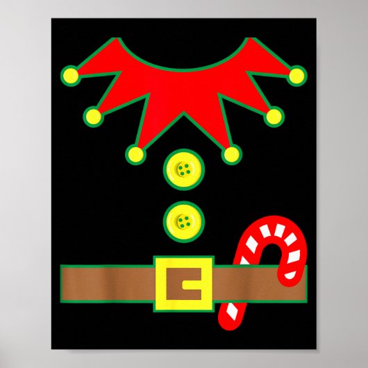 Halloween Elf Costume For Kids Men &amp; Women  Poster (Voorkant)