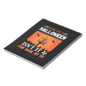 Halloween Elke dag is een halloween Notitieblok (Linkerzijde)