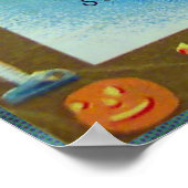 Halloween elves en pomkin  poster (Hoek)