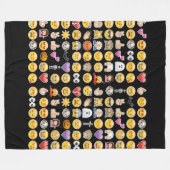 halloween emoji blanket fleece deken (Voorkant (Horizontaal))
