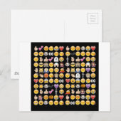 halloween emoji briefkaart (Voorkant / Achterkant)