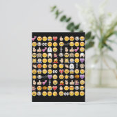 halloween emoji briefkaart (Staand voorkant)