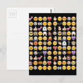 halloween emoji briefkaart (Voorkant / Achterkant)