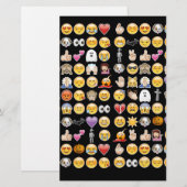 halloween emoji briefpapier (Voorkant / Achterkant)