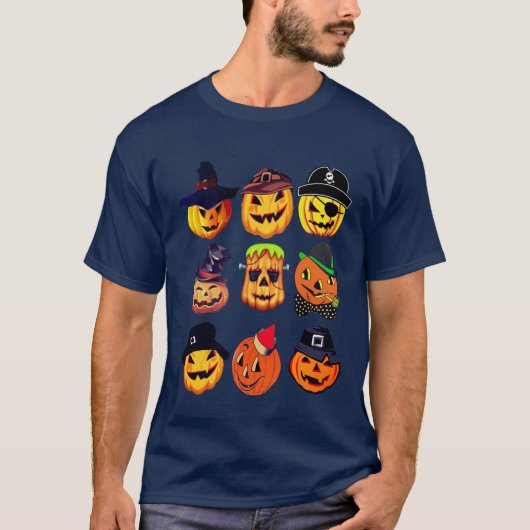 Halloween Emoji Collectie Funny Halloween Shirt (Voorkant)
