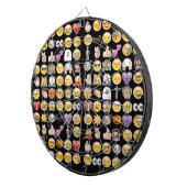 halloween emoji dartbord (Voorkant Rechts)