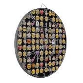 halloween emoji dartbord (Voorkant Links)