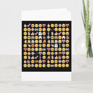 halloween emoji kaart