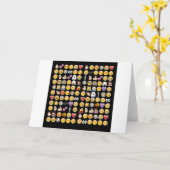 halloween emoji kaart (Gele Bloem)