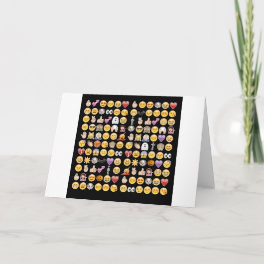 halloween emoji kaart (Voorkant)