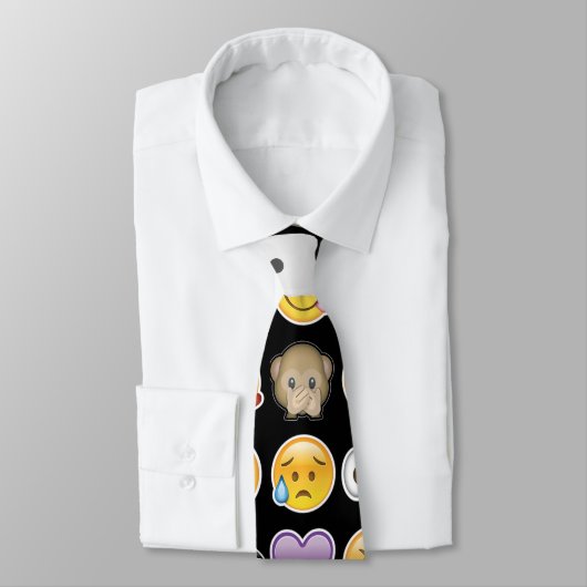 halloween emoji mannen stropdas (Gebonden)