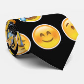 halloween emoji mannen stropdas (Opgerold)