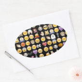 halloween emoji ovale sticker (Envelop)