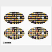 halloween emoji ovale sticker (Vel)