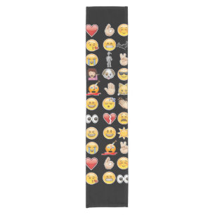 halloween emoji table runner korte tafelloper